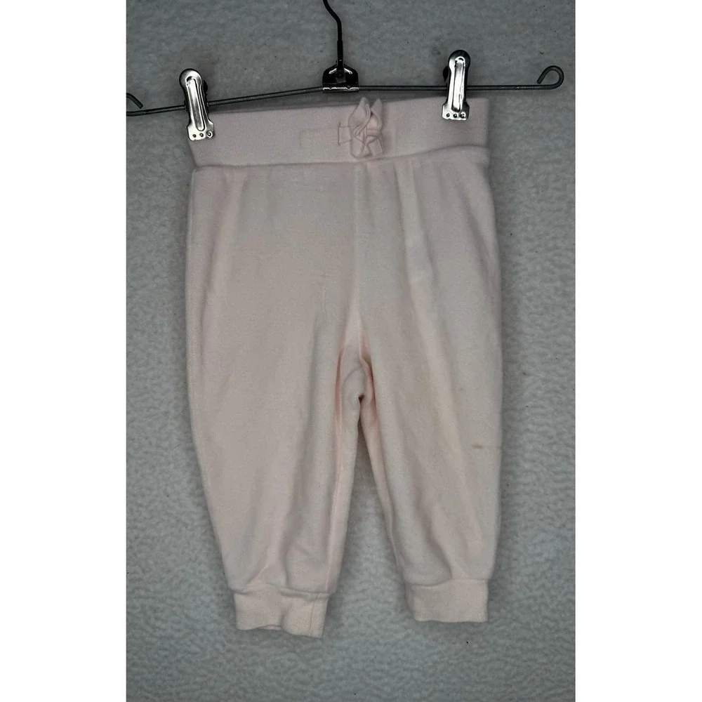 Polo Ralph Lauren‎ Baby Pink Fleece Hoodie Jogger Set Pony Logo Sz 9M Infant